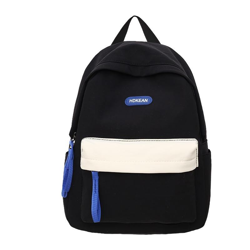 High value, fresh and sweet contrasting color backpack, light and multi-pocket backpack for primary and secondary school students