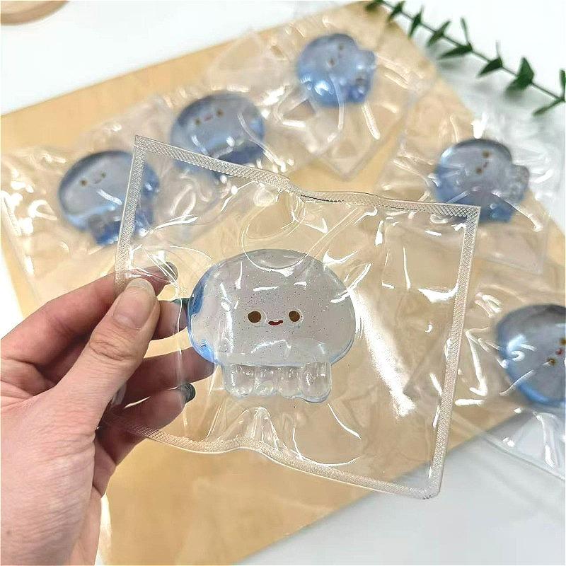 Kids Childrens Taba Squishy Jellyfish Fidget Toy, Anxiety Stress Relief Sensory Toy, Cute Desk Decor for Adults