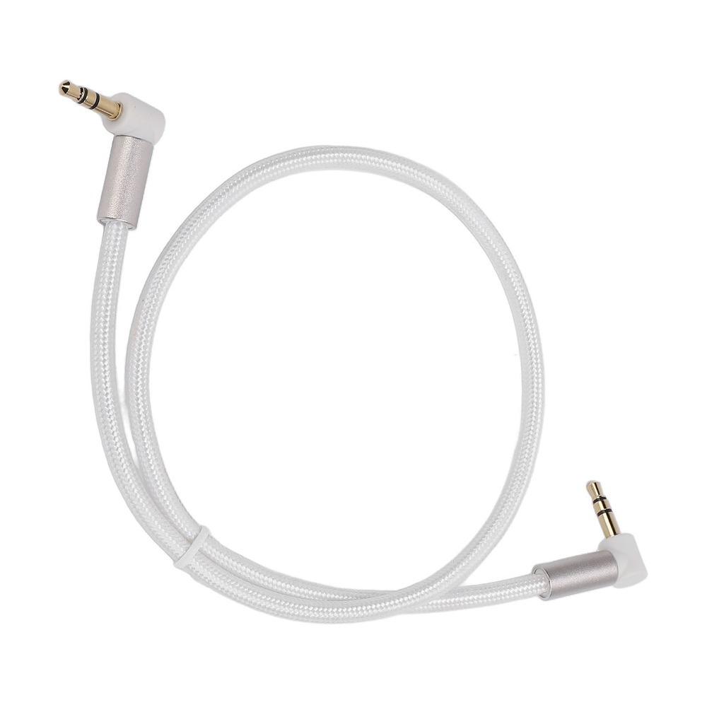 90 Degree Angle Stereo Auxiliary Cord Stereo Sound Support Male To Male Aux Cable  for Headphone