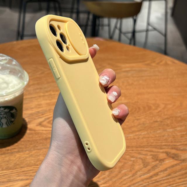 Przesuń osłonę obiektywu aparatu silikonowy pokrowiec na Iphone 13 11 12 Pro Max 11 Xs Max X Xr 13pro cukierkowy kolor odporny na wstrząsy tylna okładka