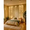 3*3m LED Curtain Lights USB Powered 8 Mode Remote Control Fairy String,Decoration Lights For Garland Wedding Home Bedroom