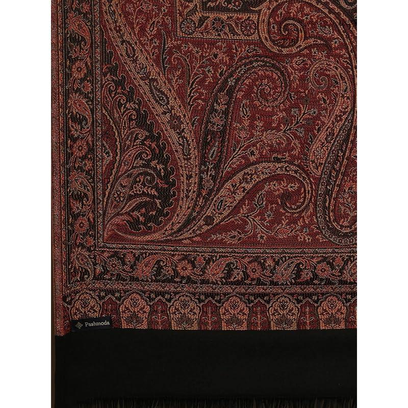 Pashmoda Women Shahnaz Antique Jamawar Shawl (Size: 101 X 203 Cm)