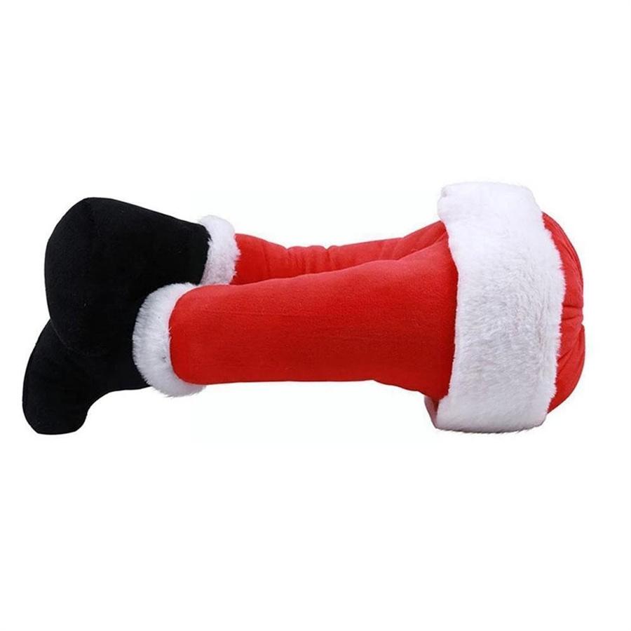 Santa Claus Legs Stuffed Santa Legs Ornament for Christmas Tree Front Door Decor
