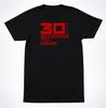 Thirty Seconds To Mars Logo T-Shirt – Red Text Rock Band Tee Black