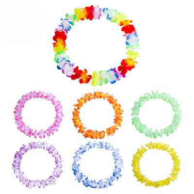 Outdoor Party Hawaiian Wreath Summer Children's and Adult Festival Stage Grass Skirt Performance Accessories Photography Props