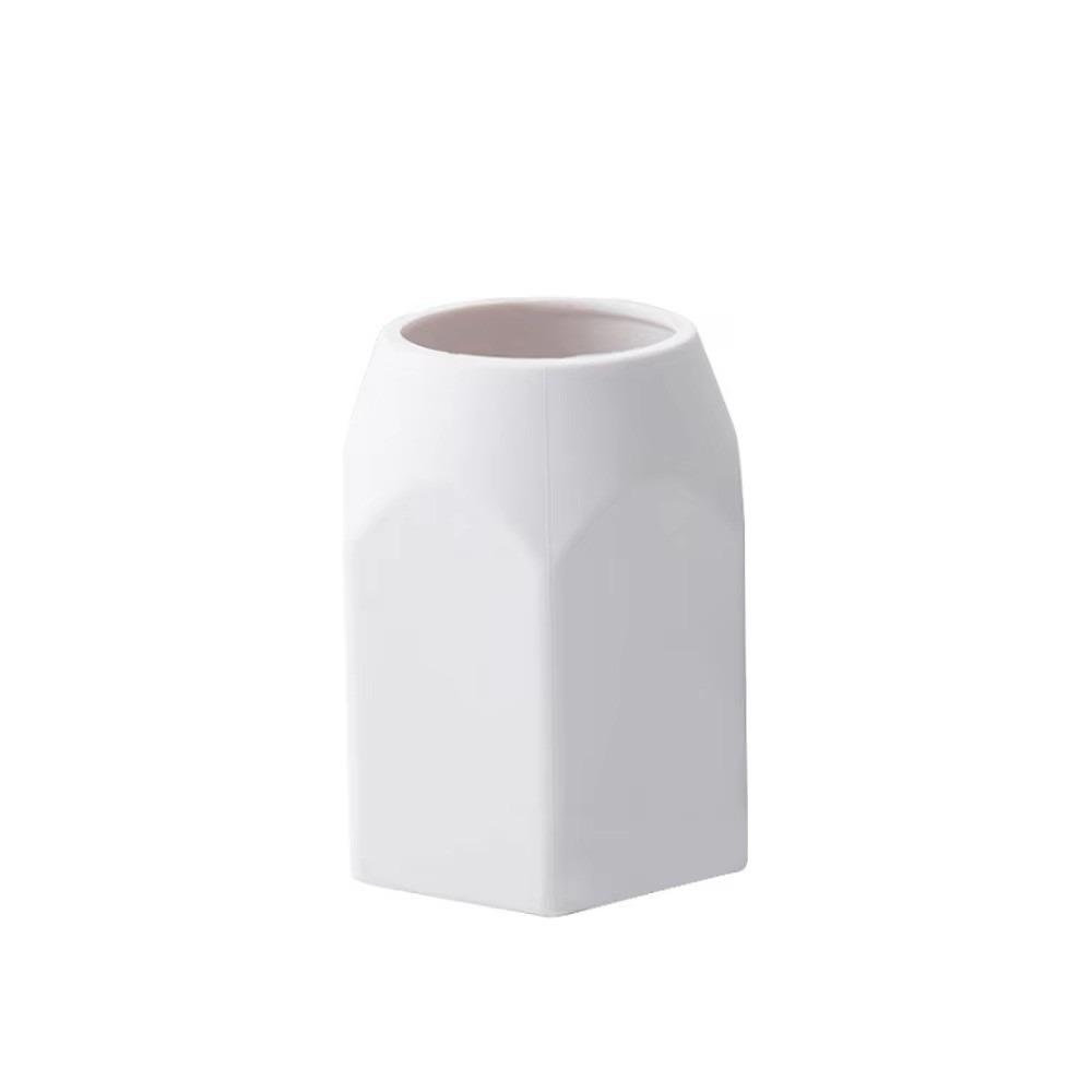 

Simple Silicone Pen Holder Anti-slip Hexagonal Desktop Pencil Holder Storage Box Office Students Stationery белый