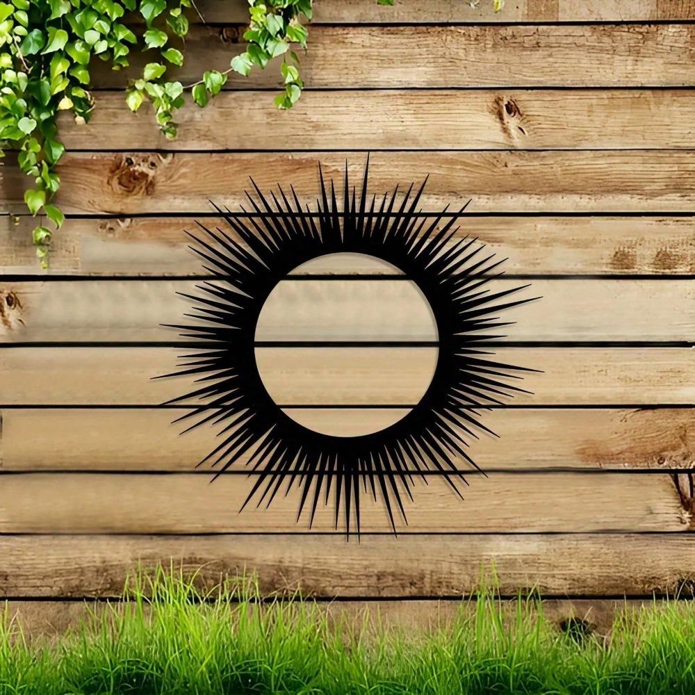 Bohemian Sun Metal Wall Art Vintage Astrological Mural Iron Home Decor Gift