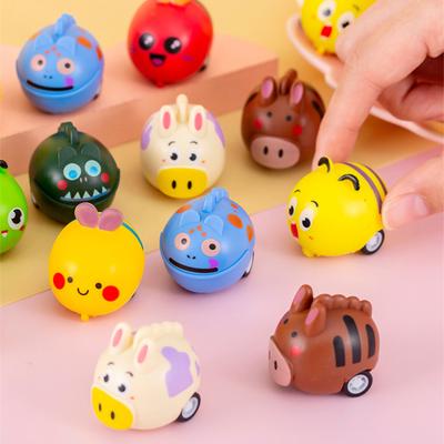 12/30ks Směs Kreslených Zvířátek Stahovací Autíčka Hračka Dětské Párty Potřeby Dárek k Narozeninám Výplň do Pinaty Vánoční Dětský Dárek Odměna Hračka