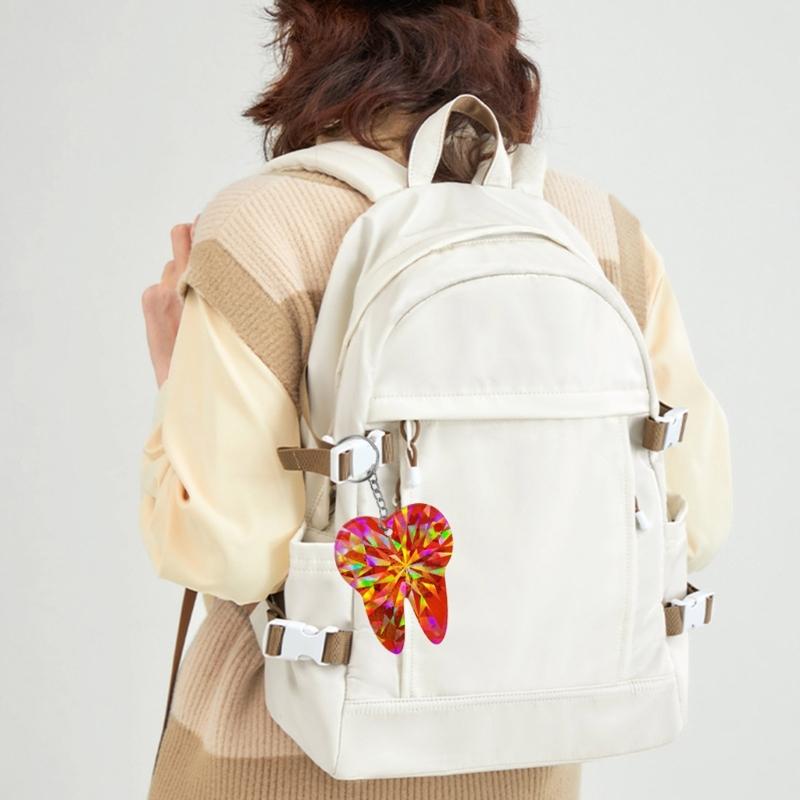 Big Tooth Holographic Light and Shadow Ornaments Silicone Epoxy Keychain Molds DIY Pendant Jewelry for Valentines Gift