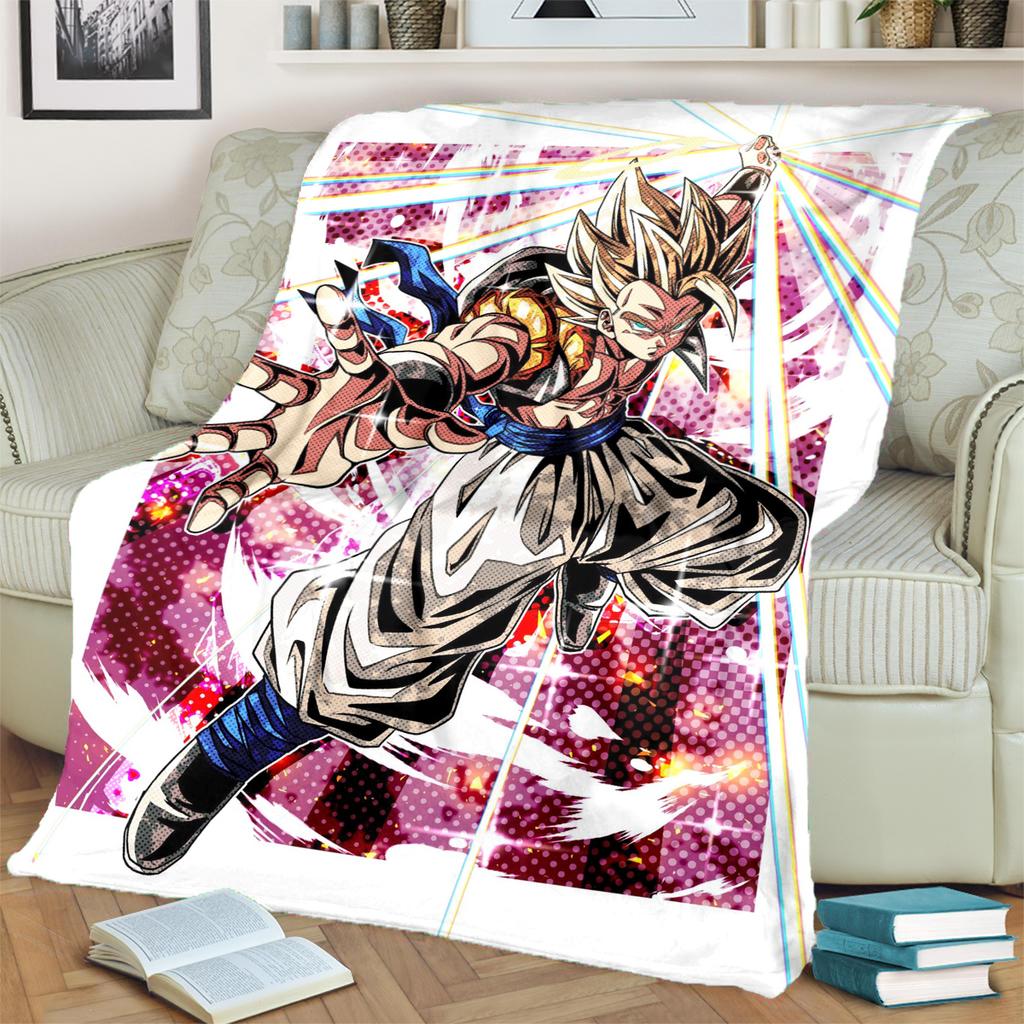 Comfortable Warm Flannel Blanket Dragon Ball! for Bedrooms, Sofas, Beds, Chairs, Picnics, Travel