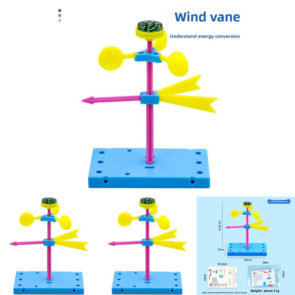 Simulated Plastic Wind Vane Assembly Model Material Set For Childrens Stem Activities