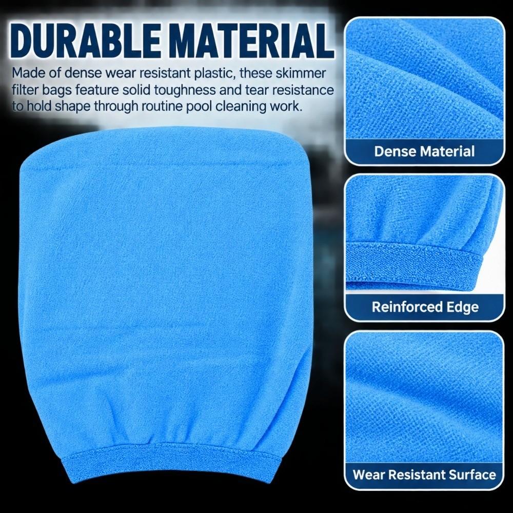 20pcs Blue Micro Filter Bags Ultrafine Mesh Pool Vacuum Cleaner Filter For Pool Cleaner