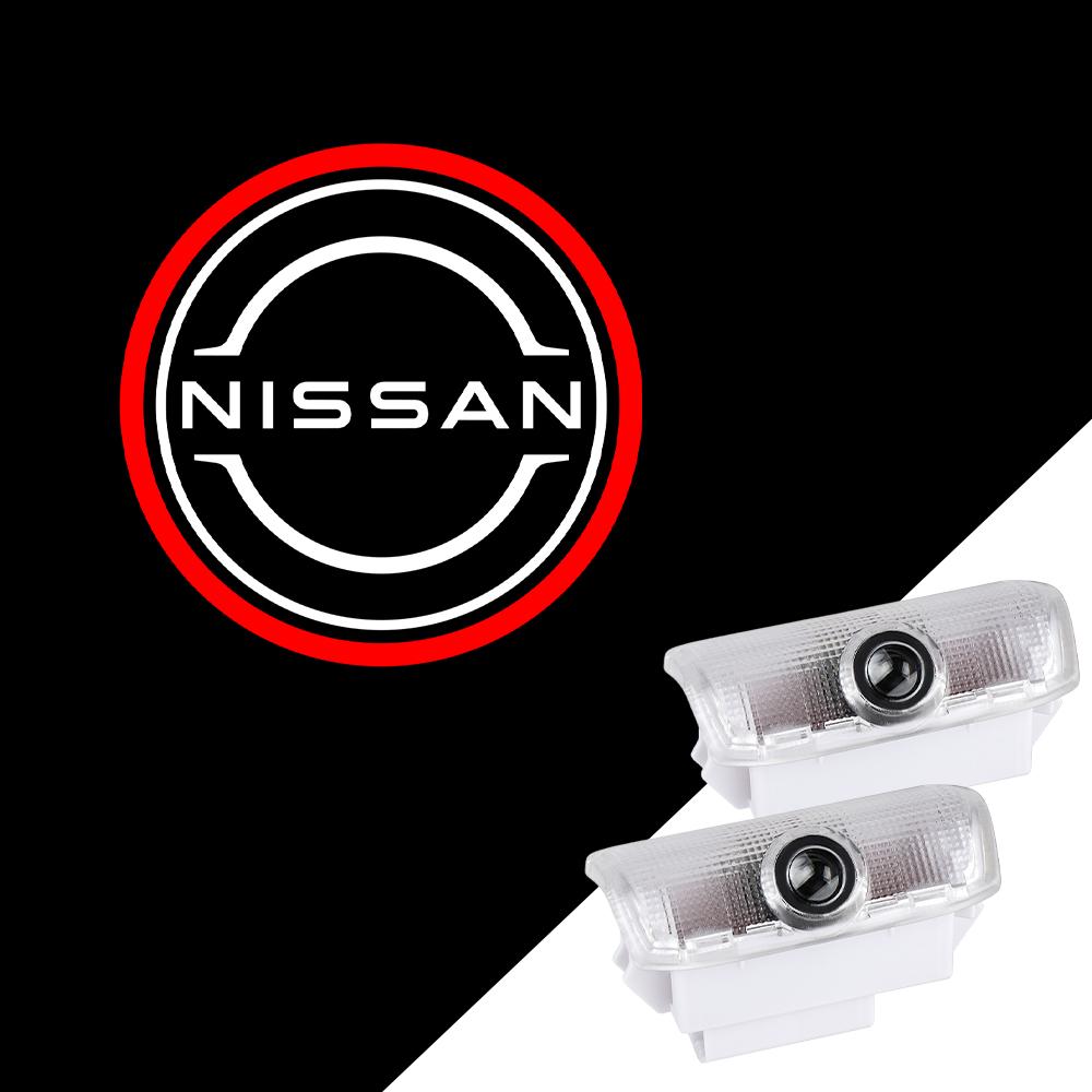 2/4pcs Wireless LED Door Welcome Light Laser Projector Logo Car Accessories For Nissan Nismo PATROL 2012-2017 TEANA 2008-2012