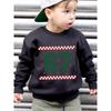 Christmas Kids Sweatshirt Over 4Y Unisex Boys Girls Green Snowflake Number 67 Checker Border Graphic Crewneck Soft Fleece Pullover For 4-12 Children