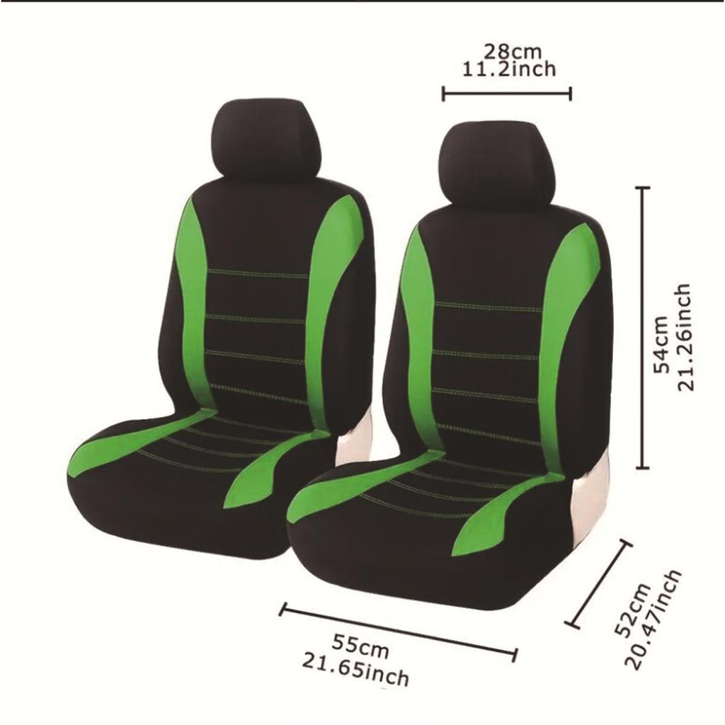 Universal All-Season Car Seat Covers & Cushions Set - 4-Piece Fully Enclosed Design