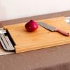 Thickened Wooden Cutting Board with Drawers Non-Slip Bread Cutting Board Natural Material Eco-Friendly Cheese Board Food Serving