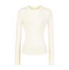 Basic round neck long-sleeved T-shirt women's autumn new American Spice Girl style solid color thin inner bottoming shirt
