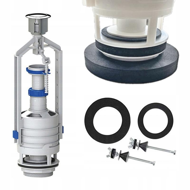 Valvola di Scarico per Cassetta + Kit di Riparazione Universale per Cersanit Roca