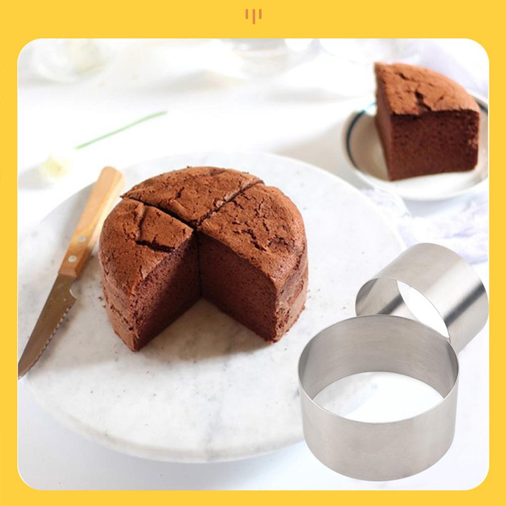 Edelstahl Runde Mousse Kuchen Form Sugarcraft Ring Formen Kekse Machen Form Backen Werkzeug Backformen Küche Bäckerei