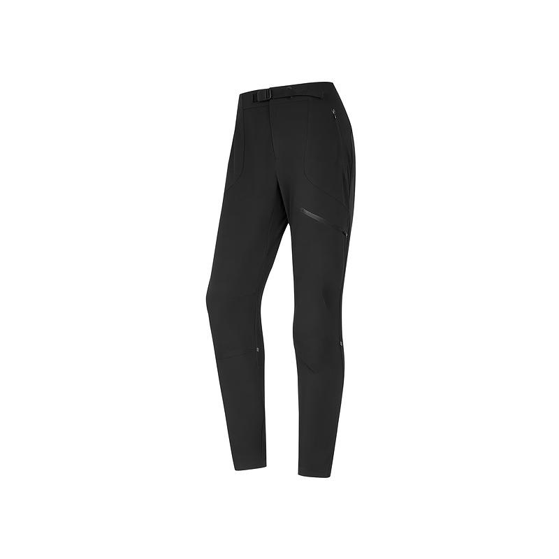 Skechers Durable Comfortable Breathable Solid Color Mid-Rise Knitted Sports Pants Women bottoms Carbon-Black P424W227-0018 S