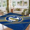 Parramatta Eels Design Crystal Velvet Rug Soft Decorative Mat for Bedroom Entrance