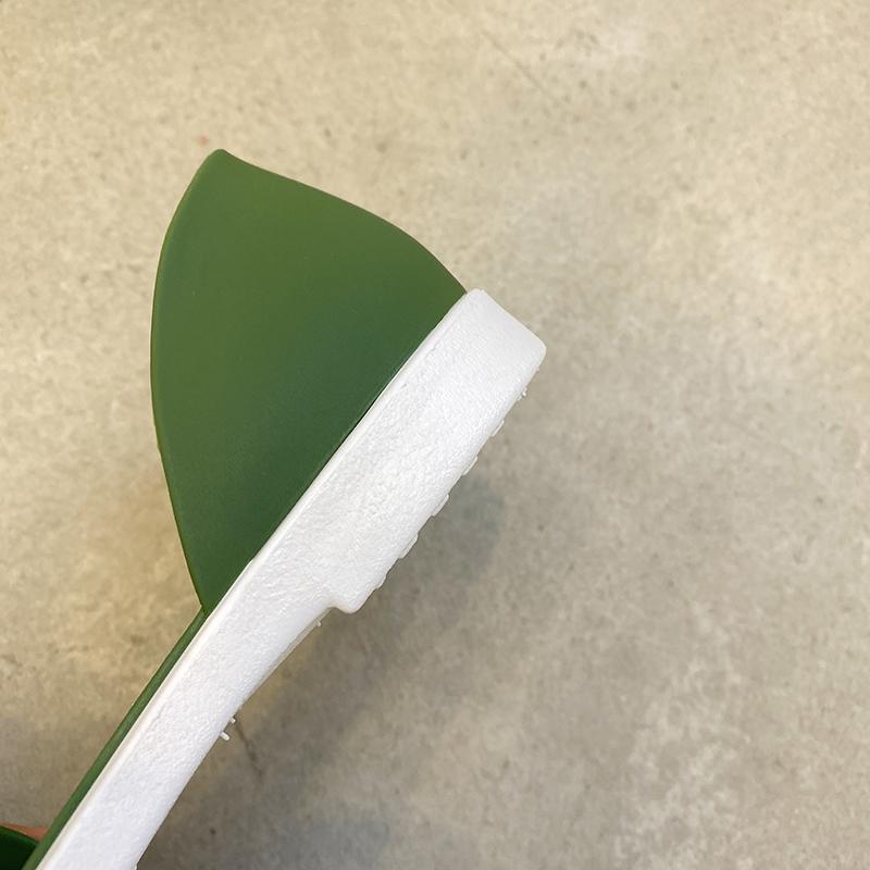 Frauen Sommer Flache Sandalen Open-Toed Slides Hausschuhe Candy Farbe Outdoot Casual Strand Schuhe