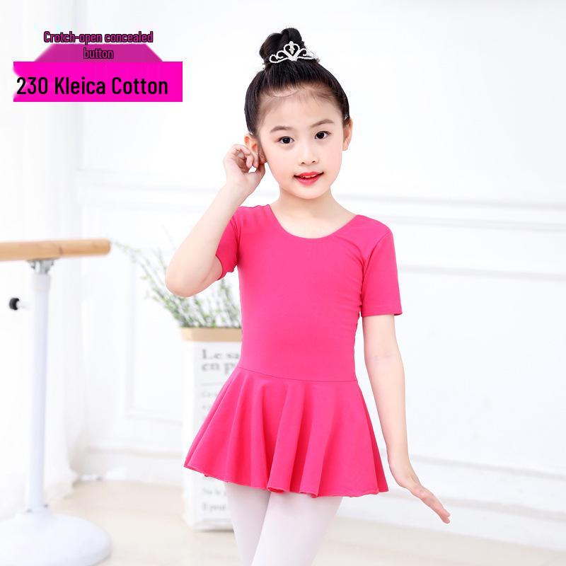

Wucaiyue Children s Short-Sleeve Ballet & Folk Dance Costume - Open-Crotch, Summer Half-Sleeve, Cotton 5XL