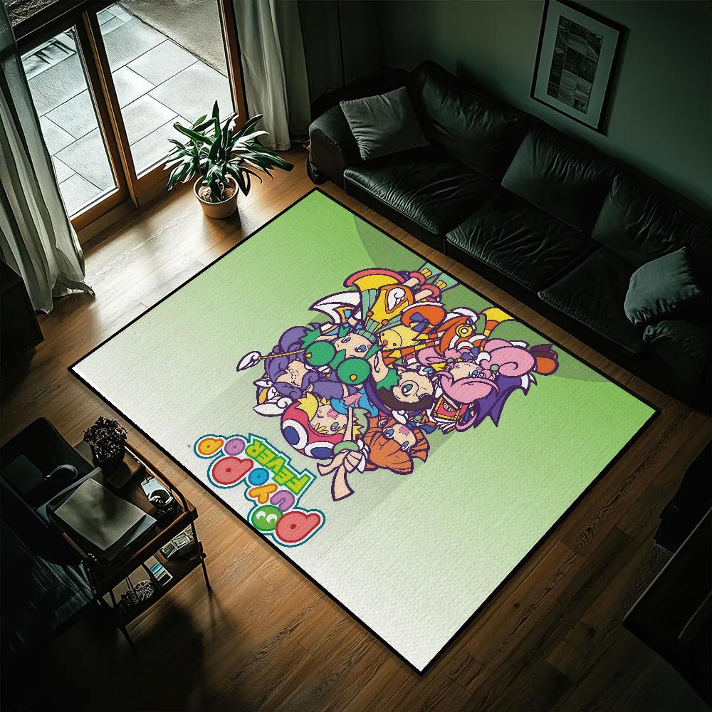 Game P-Puyo Puyo Small Carpet Bedside Kitchen Bath Living Home House Bedroom Floor Mat Doormat Rug Decoration