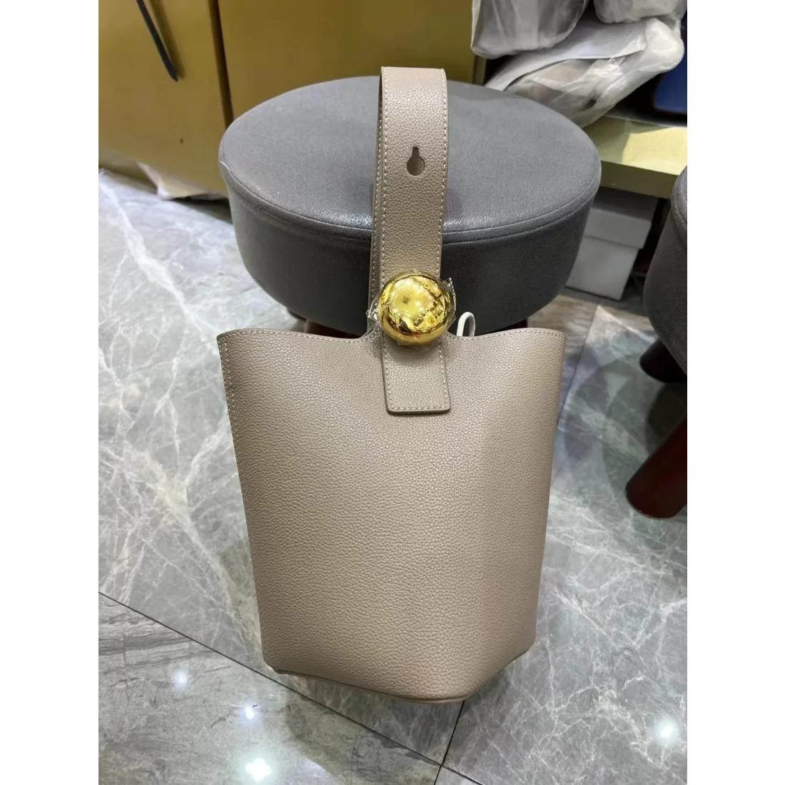 

Роскошная женская сумка через плечо, высококачественная брендовая классическая дизайнерская кожаная сумка-ведро, простая модная кожаная женская сумка