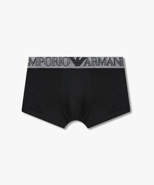 

[Emporio Armani Underwear] Men s Outline Logo Banding Trunks 0816112009 [Shipped from Korea] 100% Authentic Black - S
