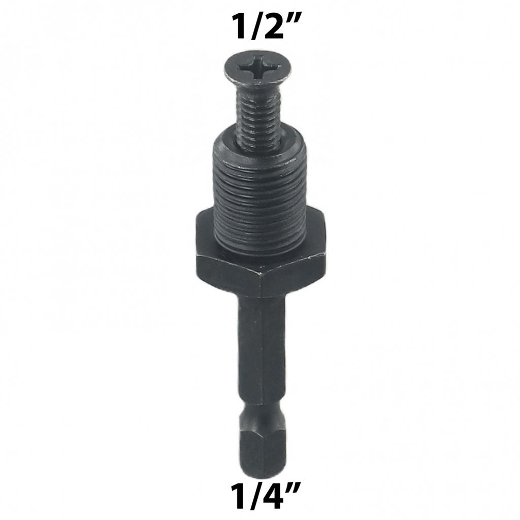 Adapter Hex Shank Male Thread Parts Replacement Steel