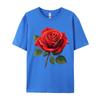 Unisex Clothing Red Rose Tees Birthday Camisa Unisex Retro Funny Camisa Unisexs TShirts Funny Tops Tees Top Quality