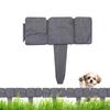 1PC Plastic Garden Edging Border Imitation Stone Fence Panels Patio Outdoor Barrier DIY Lawn Yard Landscape Plant Fence  Decor