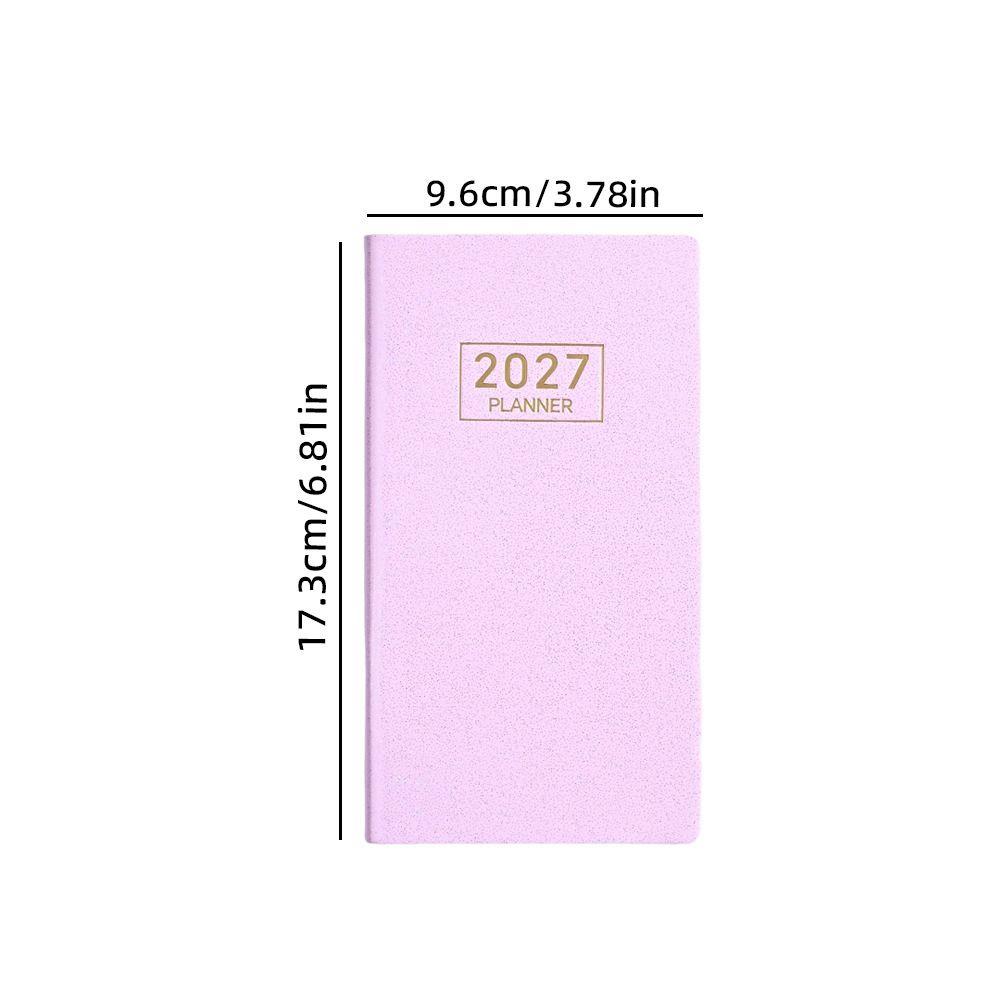 Portable 2027 Planner Multicolor Weekly Planner Portable Agenda Notebook Daily Scheduling