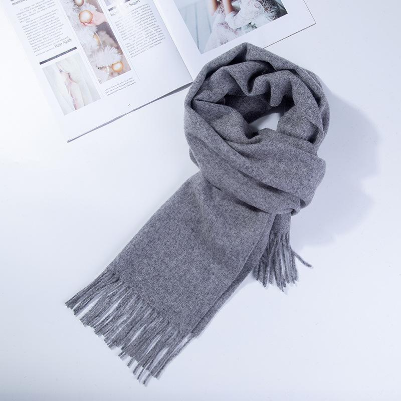 Wełniany zimowy szalik dla kobiet szaliki dla dorosłych szaliki dla pań moda kaszmirowy poncho otulacz