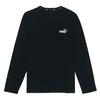 PUMA Essentials Long T Shirts Men's Black Crew Neck Moderate Straight Fit 845924-01