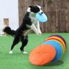 Meianju Weichgummi Beißfestes Hundefrisbee-Spielzeug