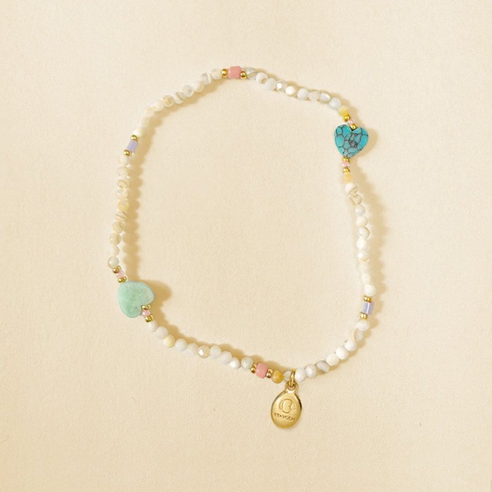 Sky Heart Bead Bracelet