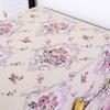 70x170cm Refrigerator Dust Cover with Storage Pocket Washable Protective Cover Art Cloth Flower Pattern Microwave Oven Cover