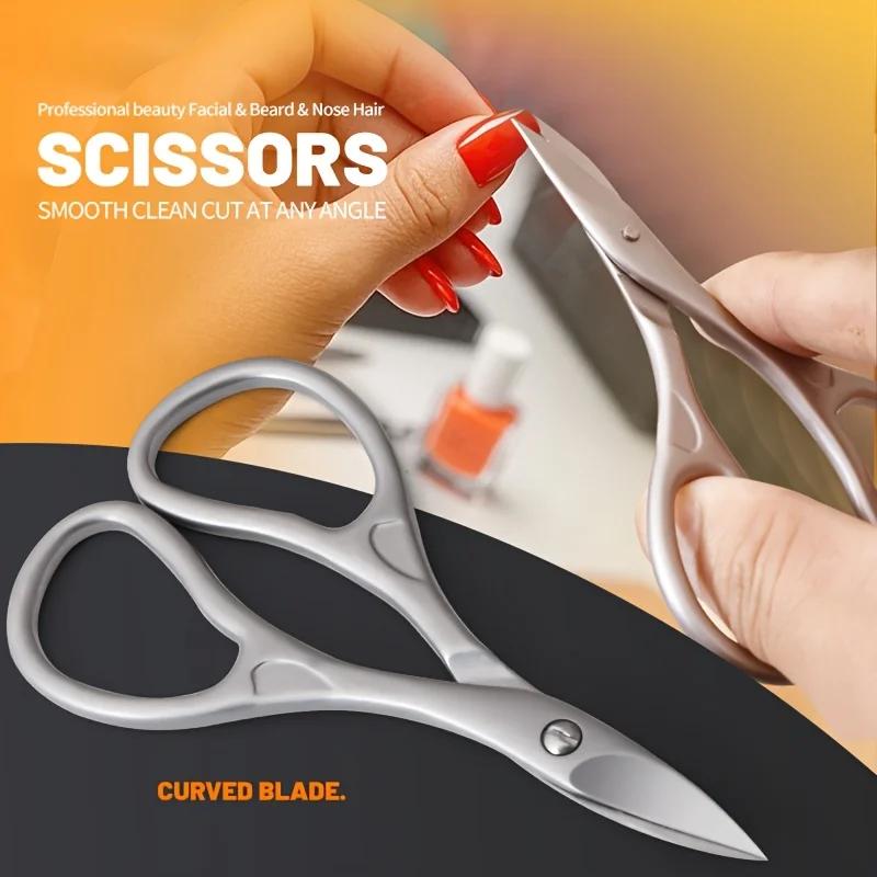 Xiaomi 1pc Professional Stainless Steel Nail Scissors Curved Ergonomic Design Precise Cutting Suitable for Fingernails Toenails