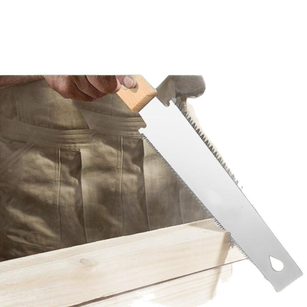 Imported Double-Sided Precision Woodworking Hand Saw with Fine Triple Teeth for Fast Mortise and Tenon Cuts