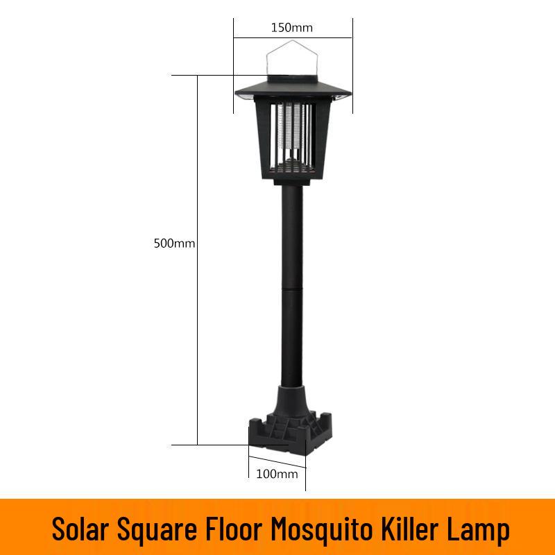 Outdoor Solar-Powered Mosquito Killer Lamp with Waterproof Electric Shock Repellent and Balcony Lighting