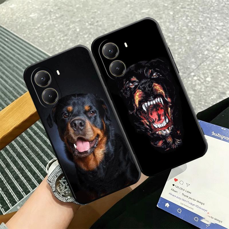 Rottweiler Dog Soft Phone Case for Xiaomi Poco X5 X6 X7 X8 Pro Max X3 F7 F8 Ultra M8 M7 M6 M5 Redmi 15 15C 14C 13C 12C X4 F6