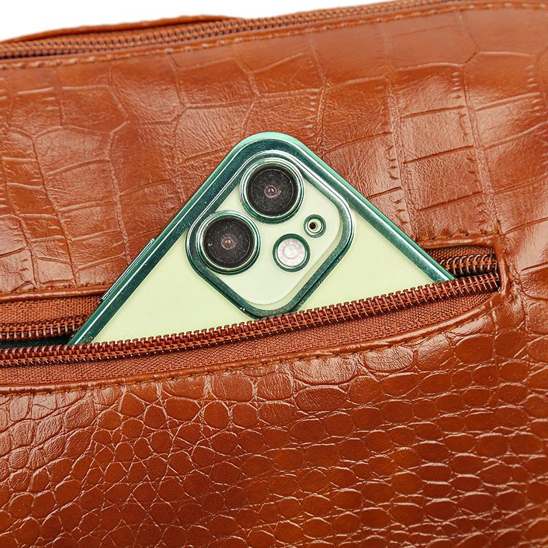 Women's Soft Leather Bag Crossbody Bag Large Capacity Mother Bag