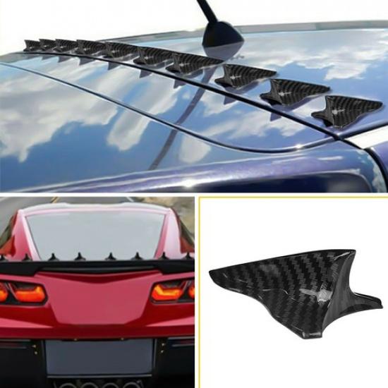 10X Shark Fin Diffuser Vortex Generator Car Wing Roof Spoiler Bumper Universal K