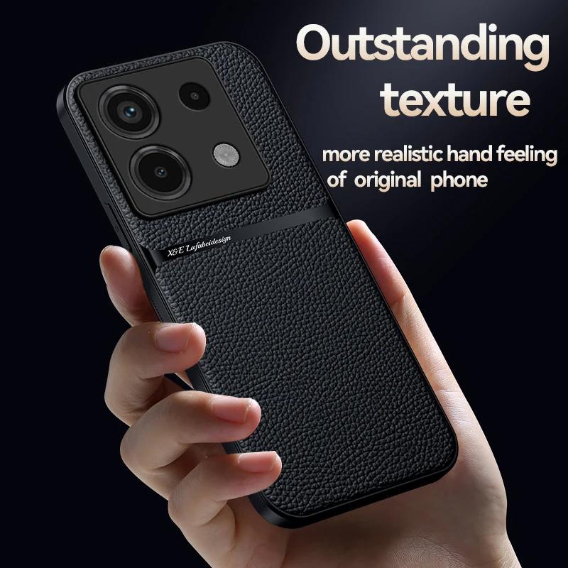 Luxury Msagnetic Leather Case For Xiaomi Redmi Note 13 12 10 11 Pro Plus 11S 10S Redmi 13C 12 Shockproof Cover Phone Accessories