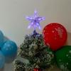 Ornaments Five-pointed Star Lamp Night Light Christmas Tree Top Ornaments LED Glowing Star