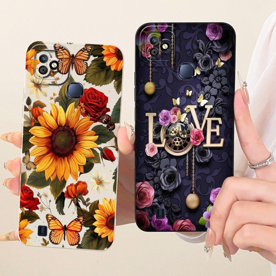 For Infinix Smart HD 2021 Case Cute Cartoon Cat Back Cover Candy Painted Soft Silicone Phone Shell For Infinix SmartHD 2021 Capa