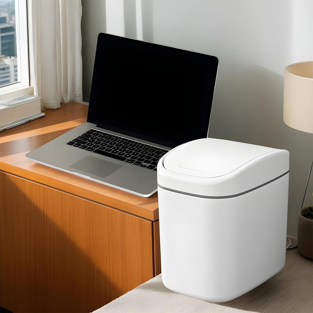 Desktop Trash Can Table Wastebasket Garbage Can Dustbin Wastebasket Trash Can Dispenser for Bathroom Vanity Coffee Table Home