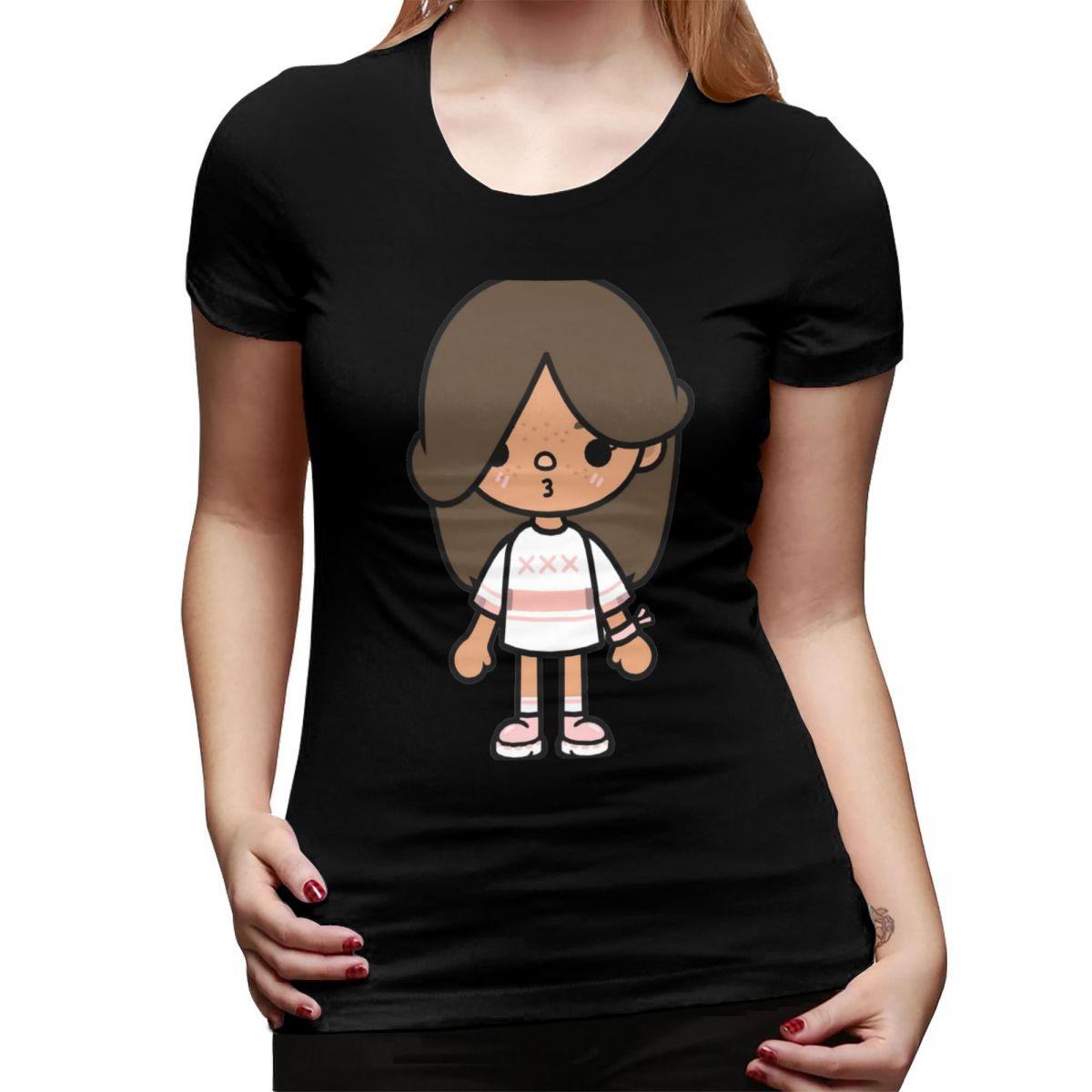 

Toca Life Box Toca Boca Cute TShirt for Women Round Neck Streetwear T Shirts Womens Tees Short Summer Clothes Tops 4XL